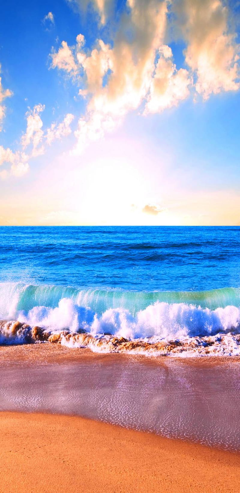 Beach set, bonito, daytime, ocean, sky, sunlight, sunset, water, HD ...