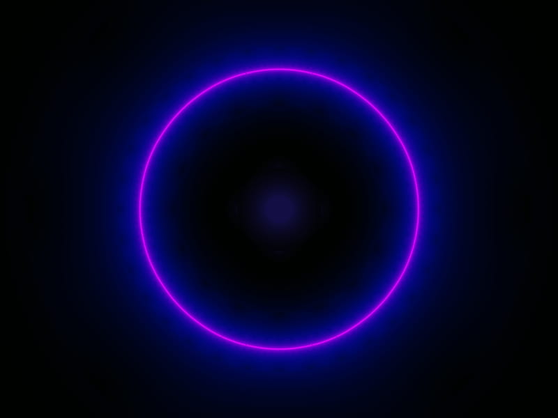 Neon Purple, neon, dot, circle, purple, HD wallpaper