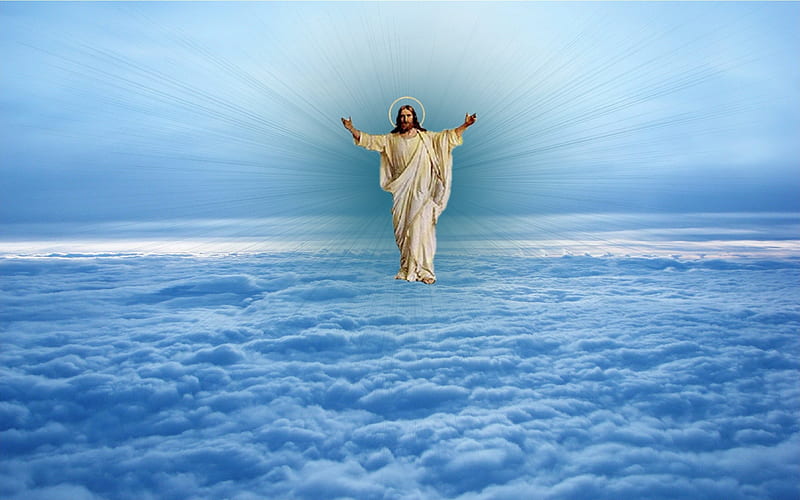 Ascension to the heaven, christ, jesus, ascension, heaven, god, HD wallpaper