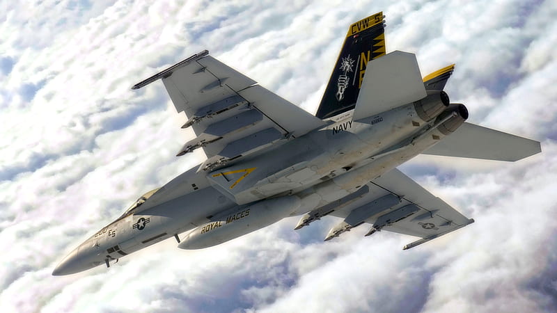 F-18 Super Hornet, super hornet, cairrer launch, f-18, Entropy cairrer, royal maces, HD wallpaper