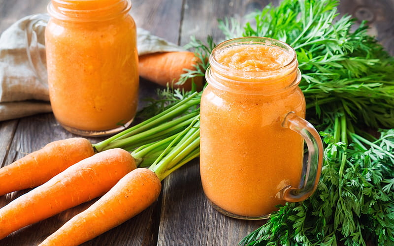 carrot smoothies, healthy food, vegetable drinks, carrots, weight loss, diet, HD wallpaper