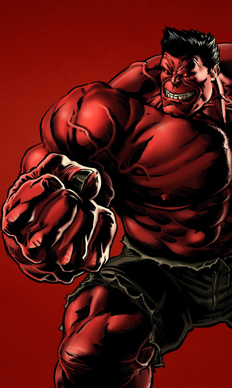 The Hulk, cartoon, fictional superhero, marvel comics, HD phone wallpaper