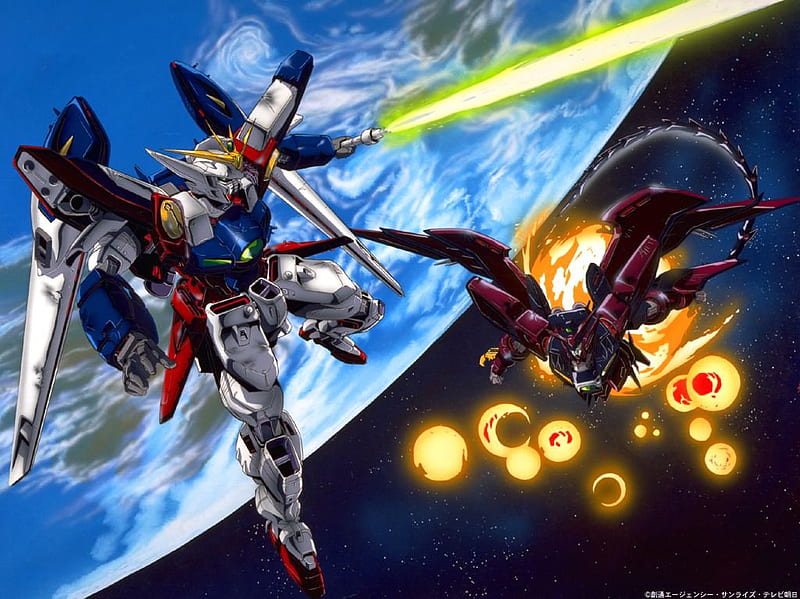 Gundam Wing Vs. Epyon, epyon, vs, gundam, wing, HD wallpaper