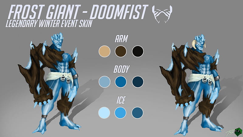 Frost Giant Doomfist Winter Event Skin I Made For A Portfolio Piece : R Overwatch, HD wallpaper