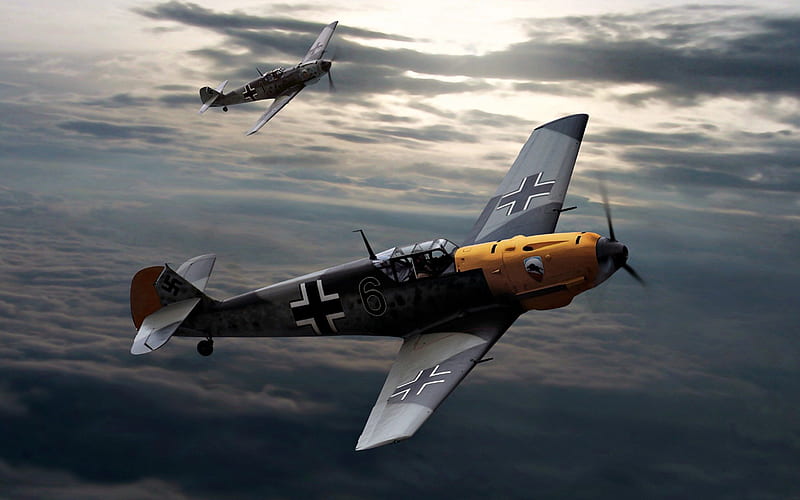 German WWII Planes, Military, Sky, Planes, WWII, HD wallpaper