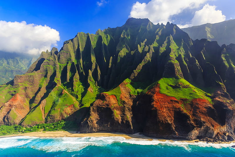 HD wallpaper: Island, Hawaii, green tropical island, Ocean, Nature,  panorama | Hawaii landscape, Island wallpaper, Ocean