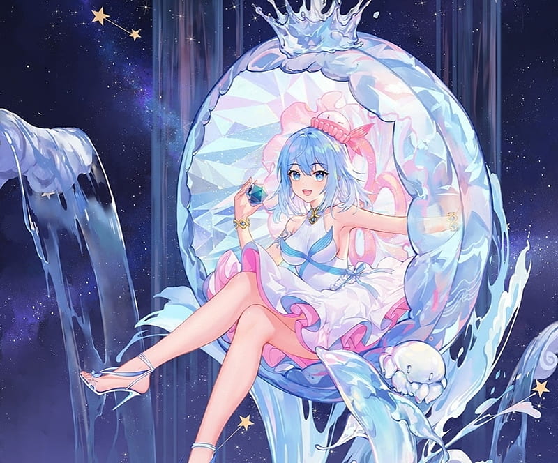 Jellyfish | Anime mermaid, Anime artwork, Anime art