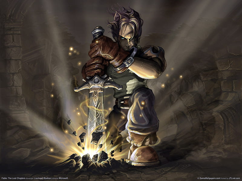 Jack cast a spell from Fable, the lost chapters, fable, x box, cast a spell, rpg, HD wallpaper