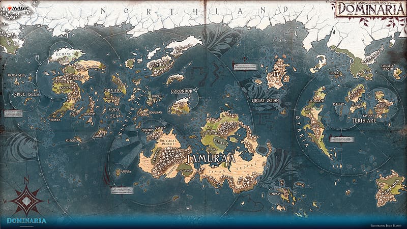Game, Map, Magic: The Gathering, Dominaria (Magic: The Gathering), HD wallpaper