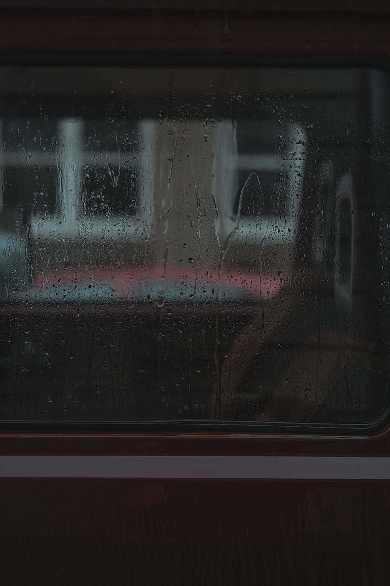 window, glass, wet, drops, rain, HD phone wallpaper