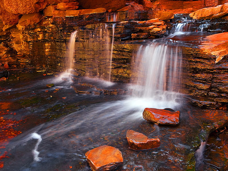 Waterfall, rocks, fall, water, stones, water stream, bonito, canyon, HD  wallpaper | Peakpx