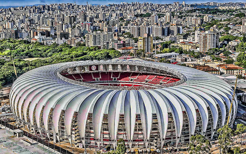 Estádio Beira-Rio, aerial view, soccer, Beira-Rio Stadium, Porto Alegre, Brazil, brazilian stadiums, R, Estadio Jose Pinheiro Borda, HD wallpaper