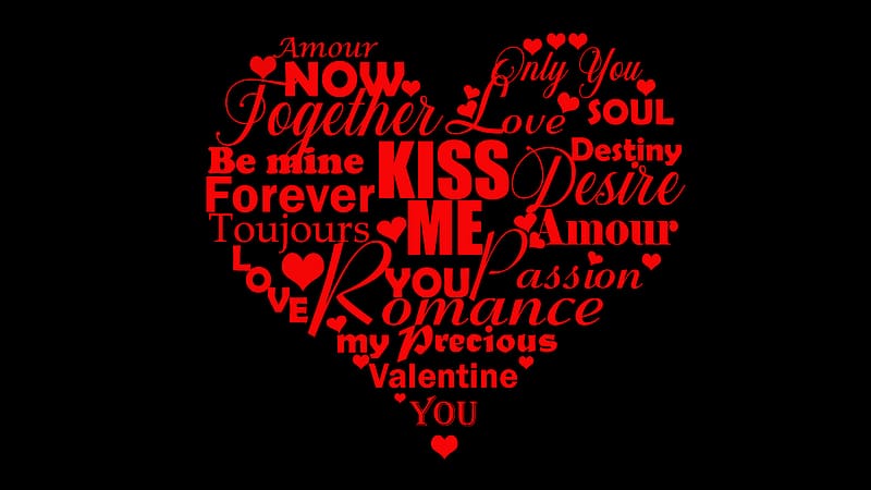 Valentine's Day, Love, Holiday, Heart, Word, HD wallpaper | Peakpx