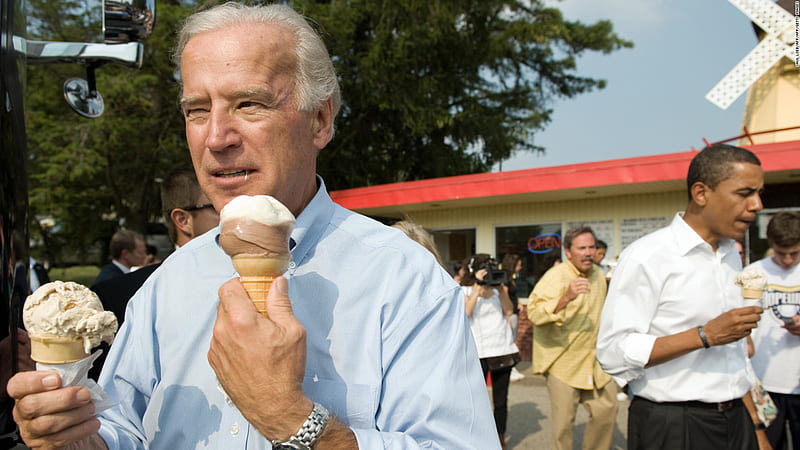 President Joe Biden Is Holding Two Ice Creams And Obama On Side Joe Biden, HD wallpaper