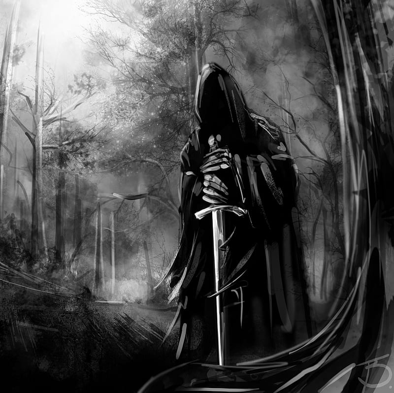 Death, black, white, HD wallpaper | Peakpx