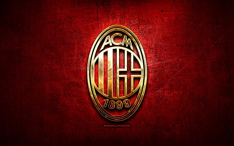 AC Milan, club, emblem, football, soccer, sport, HD wallpaper
