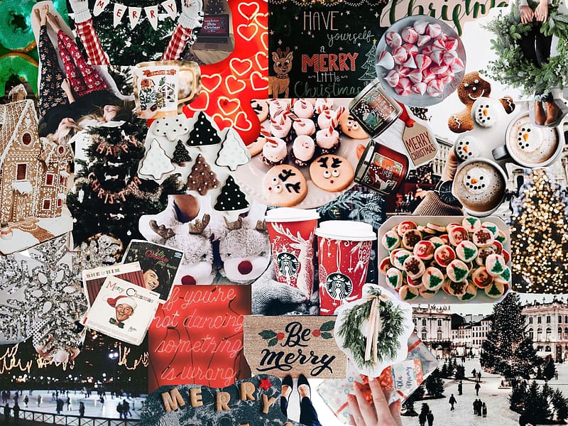 Aesthetic Christmas Collage, HD wallpaper | Peakpx