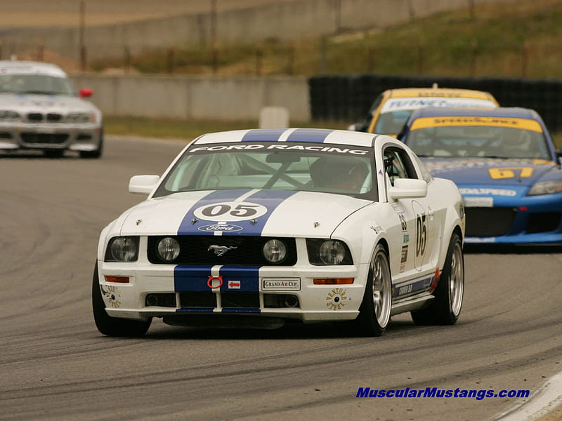 2005 Mustang Racer, mustang, race, ford, car, HD wallpaper
