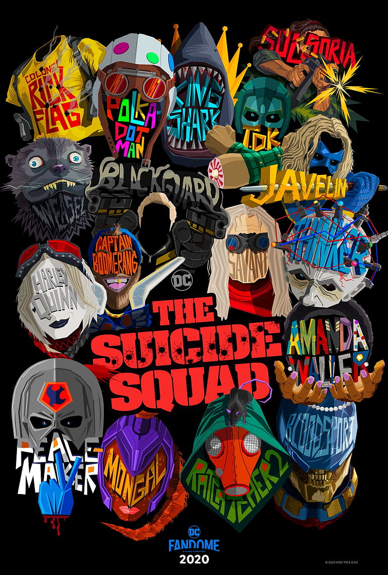 The Suicide Squad, dc, harley quinn, james gunn, movie, pulp, ss, suicide squad, HD phone wallpaper