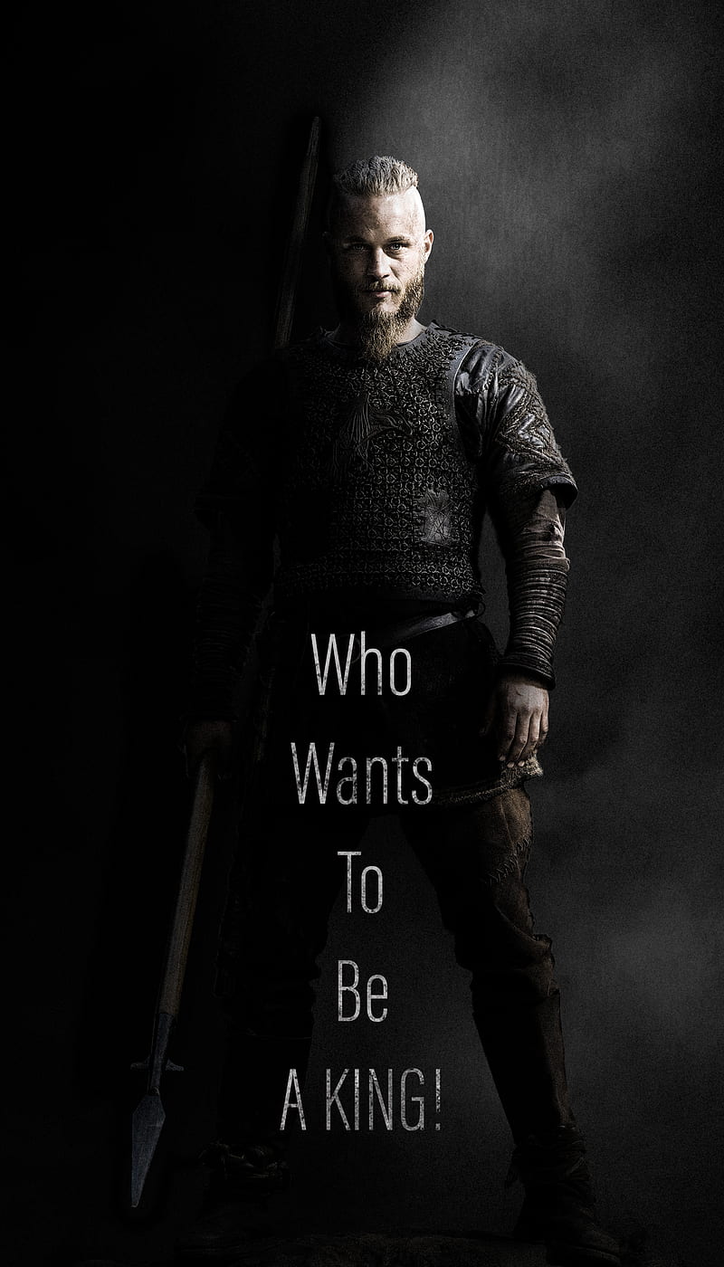 The Vikings, dark, dark , king, nice , ragnar, ragnar, HD phone wallpaper