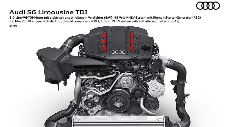 2019 Audi S6 Sedan TDI 3.0 litre V6 TDI engine , car, HD wallpaper