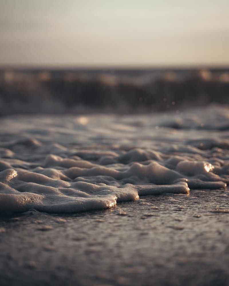 Coast Sand Foam Glare Hd Phone Wallpaper Peakpx