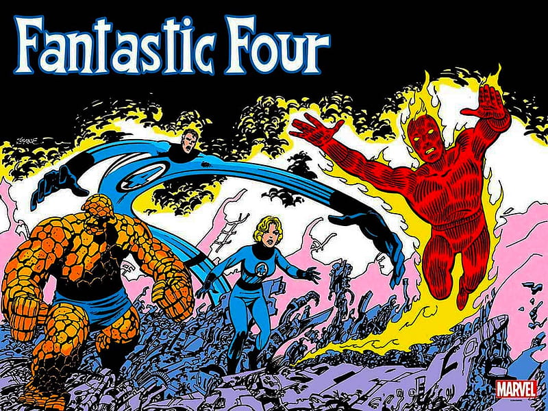 Fantastic Four Art Comic Fantasy Hd Wallpaper Peakpx