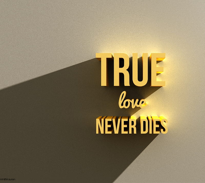 True Love, dies, never, romantic, HD wallpaper