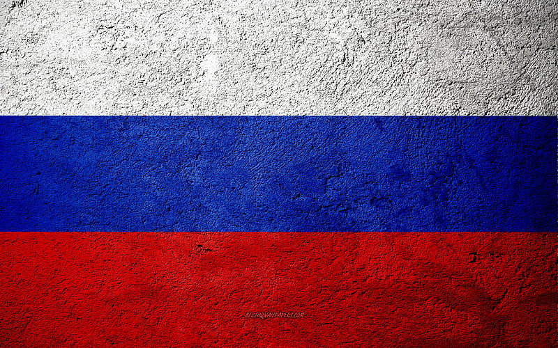 Flag of Russia, concrete texture, stone background, Russia flag, Europe, Russia, flags on stone, Russian flag, Russian Federation, HD wallpaper