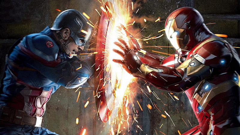 Captain America Fights With Iron Man Captain America, HD wallpaper | Peakpx