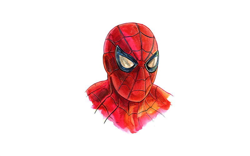Spiderman Minimalism Artwork, spiderman, movies, minimalism, artist, artwork, HD wallpaper