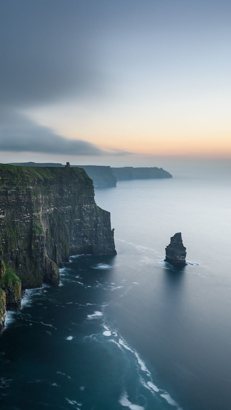 Cliff, coastaline, ireland, landscape, sea, HD phone wallpaper | Peakpx