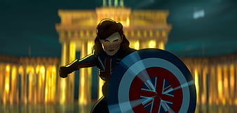 Peggy Carter as Captain America, HD wallpaper