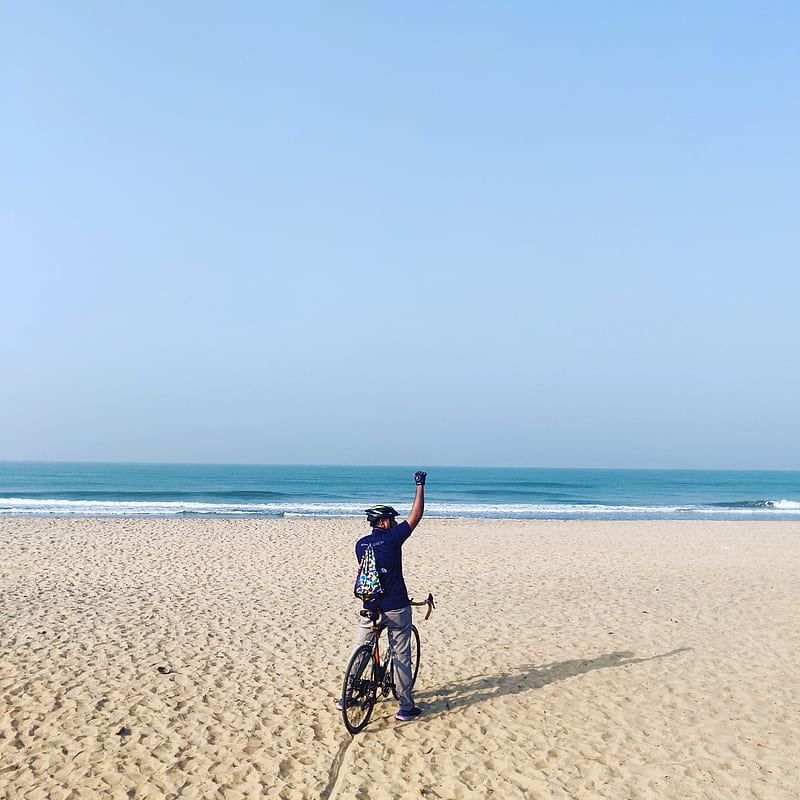 Beach cycling, finish, ride, HD phone wallpaper | Peakpx