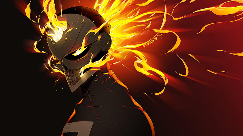 All New Ghost Rider, ghost-rider, superheroes, artist, artwork, digital-art, HD wallpaper