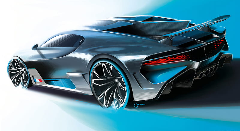 2019 Bugatti Divo - Design Sketch , car, HD wallpaper