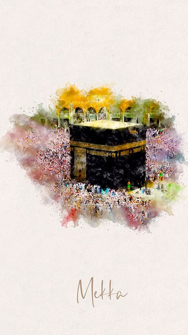 mekke kabe, cuma, eid mubarak, islamic, jumaat, jumat, jumma, kaaba, mekka, muslim, raya, HD phone wallpaper