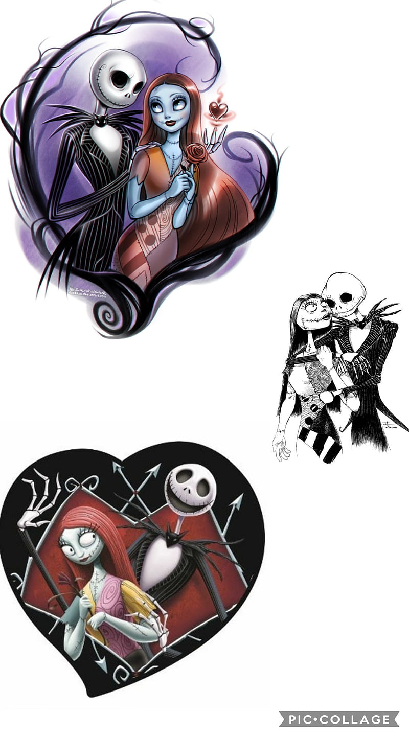 Jack and Sally, queen, rose, HD phone wallpaper