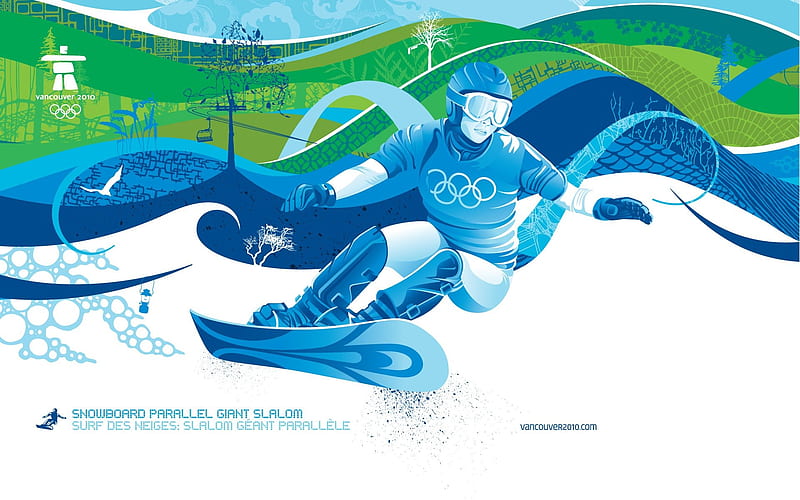 Snowboard parallel giant slalom-2010 Winter Olympics Sport Event, HD wallpaper