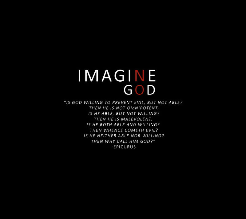 Imagine No-God, atheism, atheist, faith, god, HD wallpaper