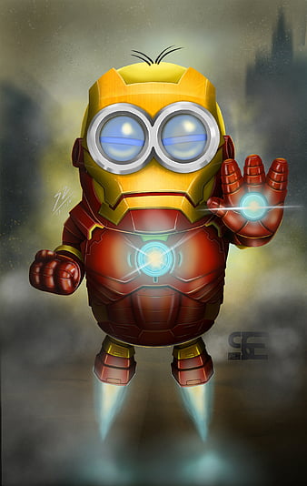 Iron Man x Minion, HD phone wallpaper