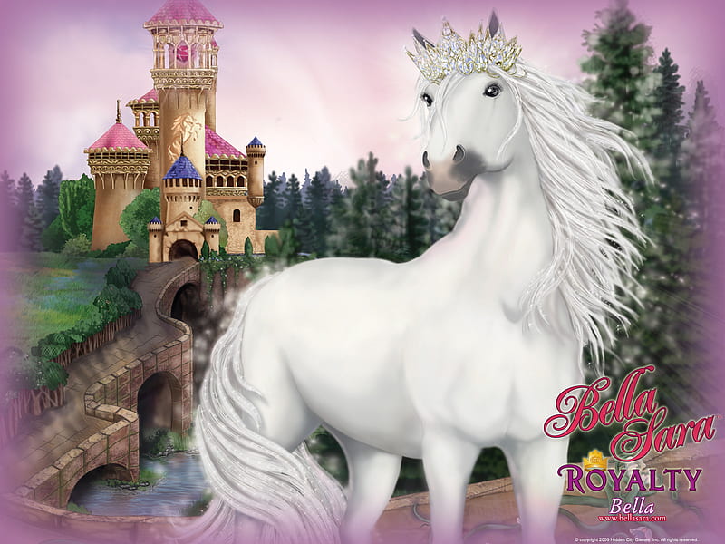 Bella Sara Royalty 1, fantasy, magic, animals, horses, HD wallpaper