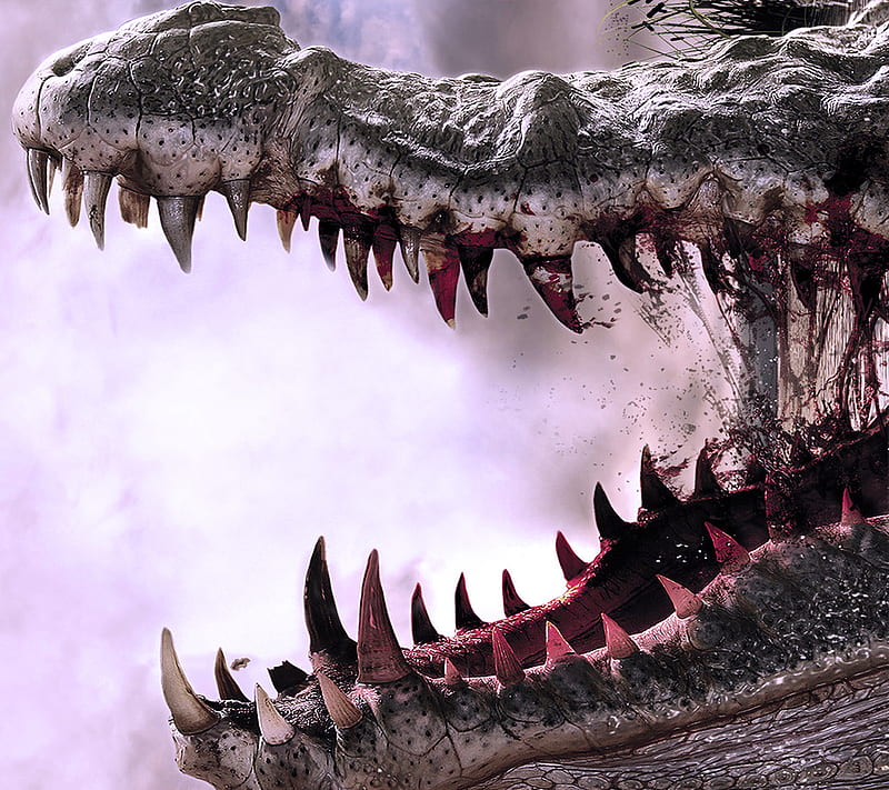 Alligator, crocodile, roar, scary, HD wallpaper