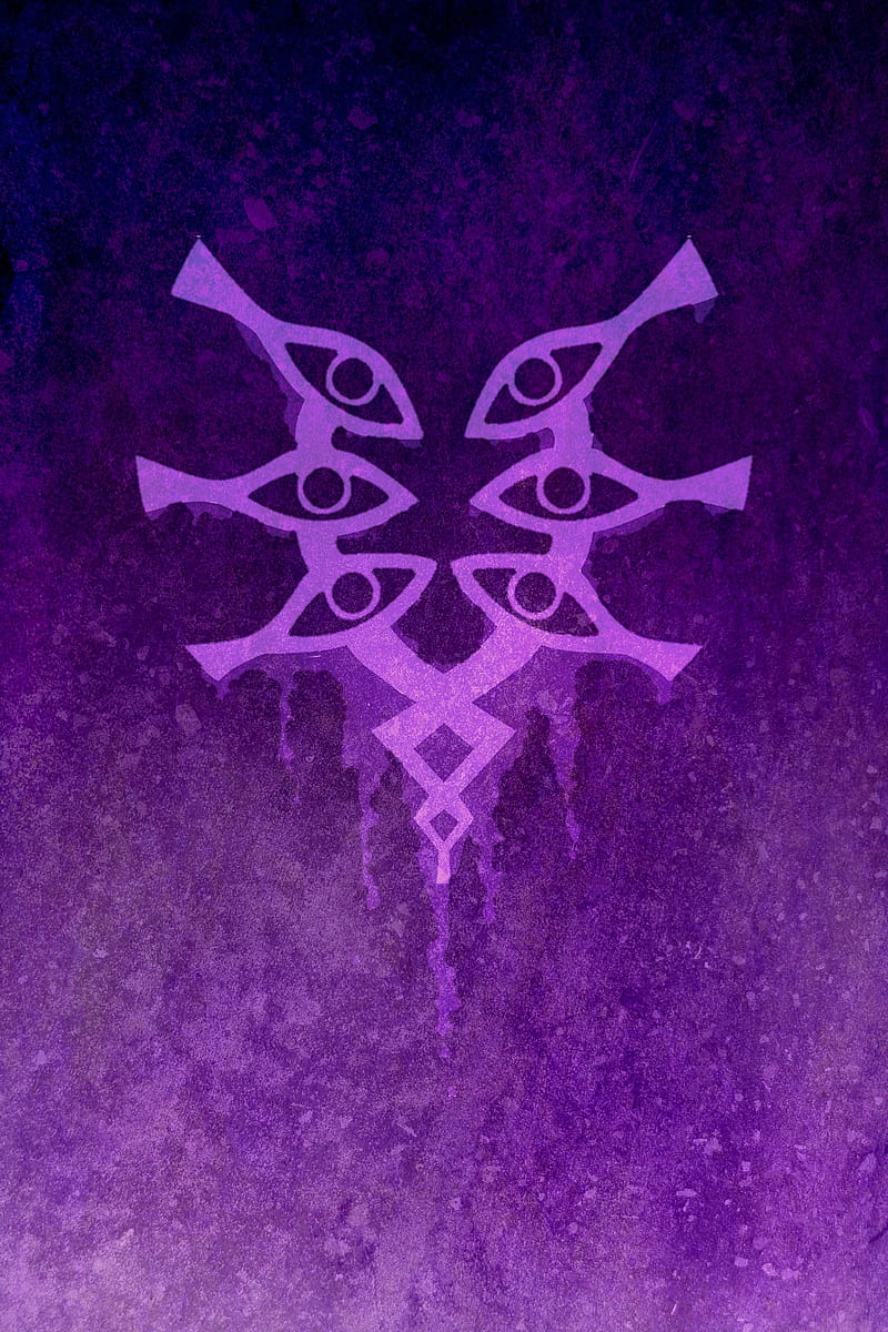 Mark of Grima, demon, evil, fire emblem, fire emblem awakening, purple, HD phone wallpaper