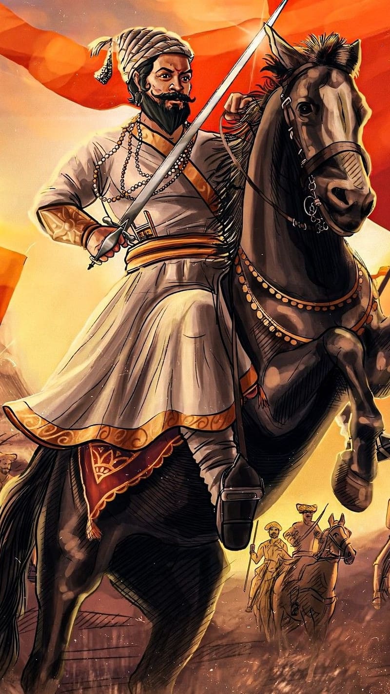 Shivaji Maharaj , Art Work, maharaj, raje, leader, king, HD phone wallpaper