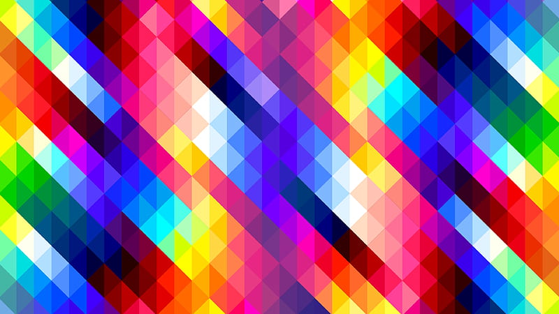 Rhombus Colorful Shapes, HD wallpaper