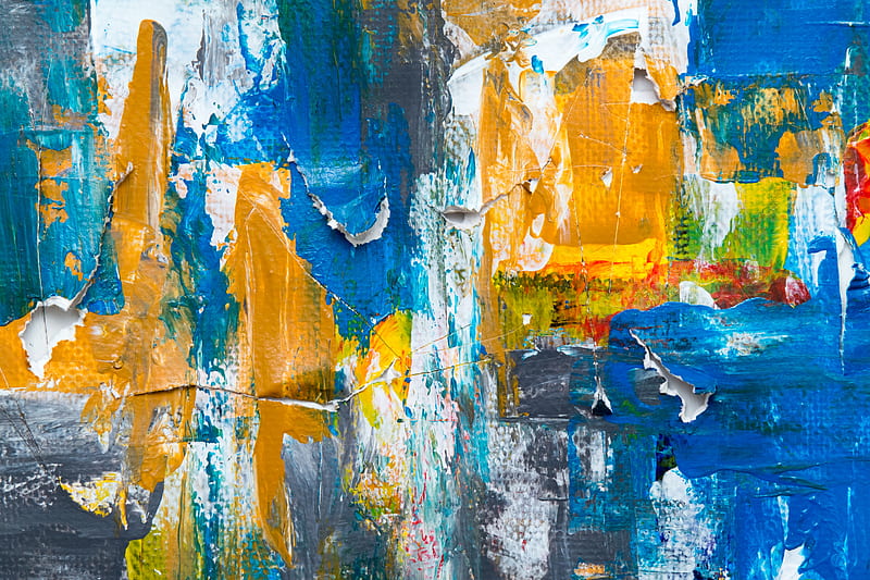 canvas, paint, brush strokes, colorful, abstract, modern art, HD wallpaper