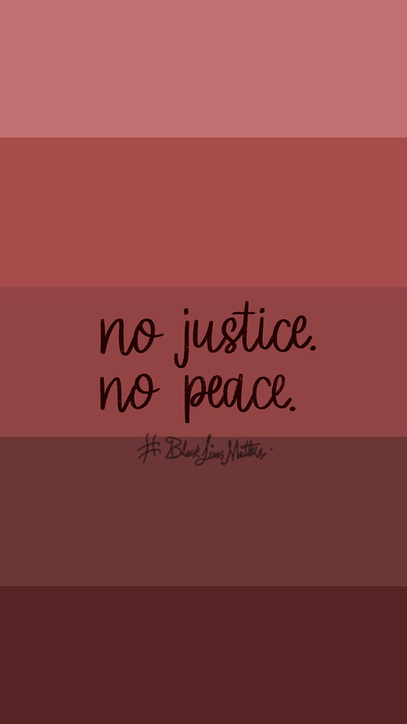NJNP, black lives matter, blm, george floyd, justice, no justice no peace, HD phone wallpaper