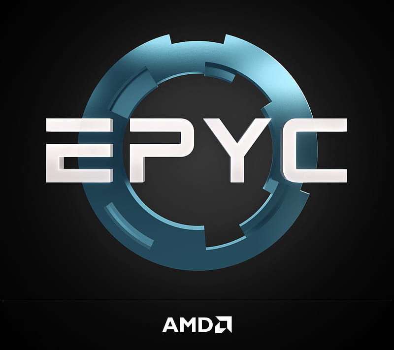 AMD EPYC Logo, ai, amd, blue, datacenter, disk, epyc, network, rack, server, HD wallpaper