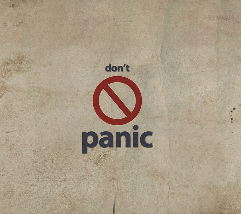Panic, dont, saying, HD wallpaper